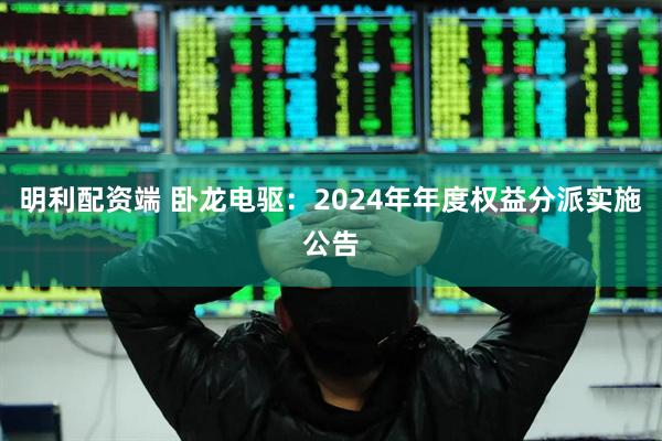 明利配资端 卧龙电驱：2024年年度权益分派实施公告