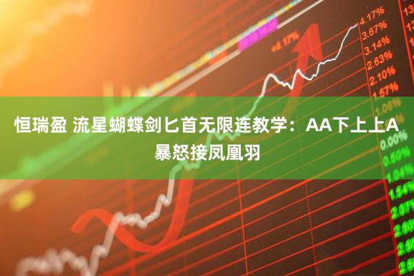 恒瑞盈 流星蝴蝶剑匕首无限连教学:AA下上上A暴怒接凤凰羽