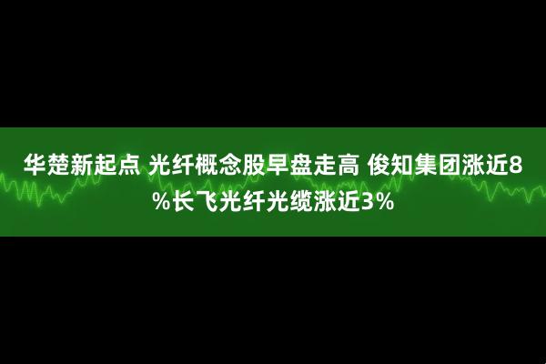 华楚新起点 光纤概念股早盘走高 俊知集团涨近8%长飞光纤光缆涨近3%